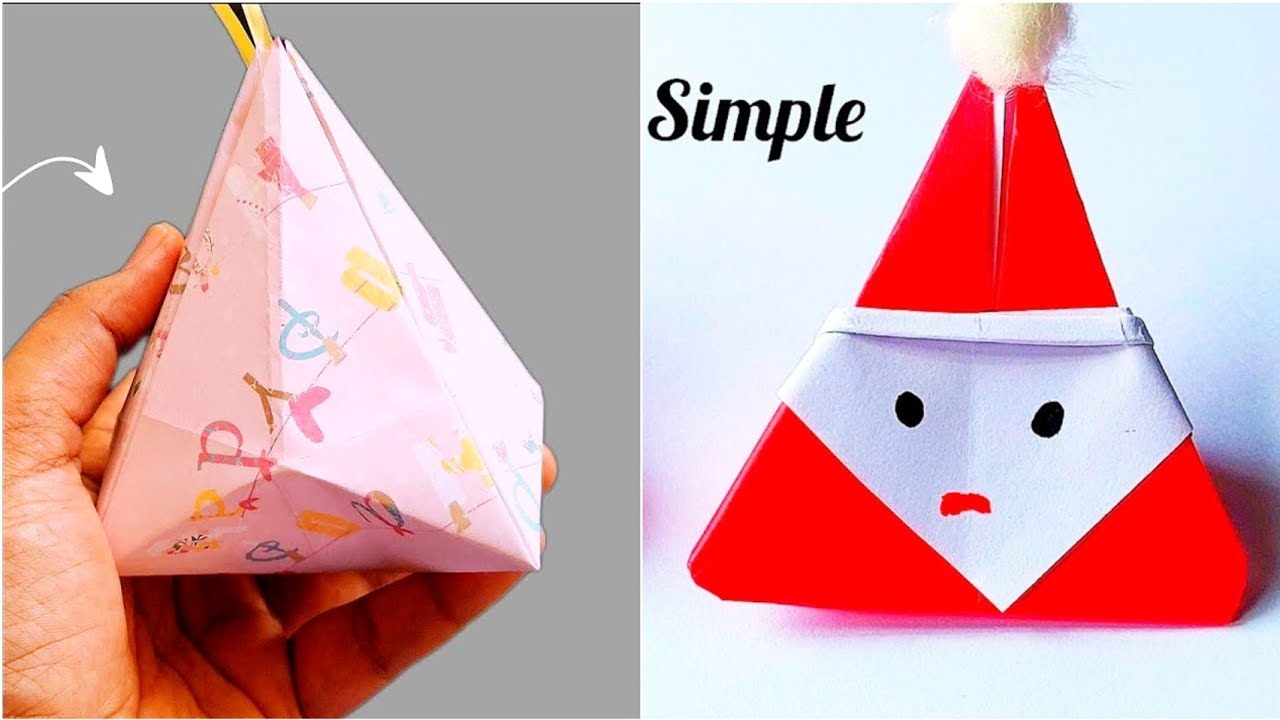 How to Make Easy 🎄 Christmas 🎁 Gift ,2 Easy Paper Gift,Santa Clause & Gift Bag for Christmas 