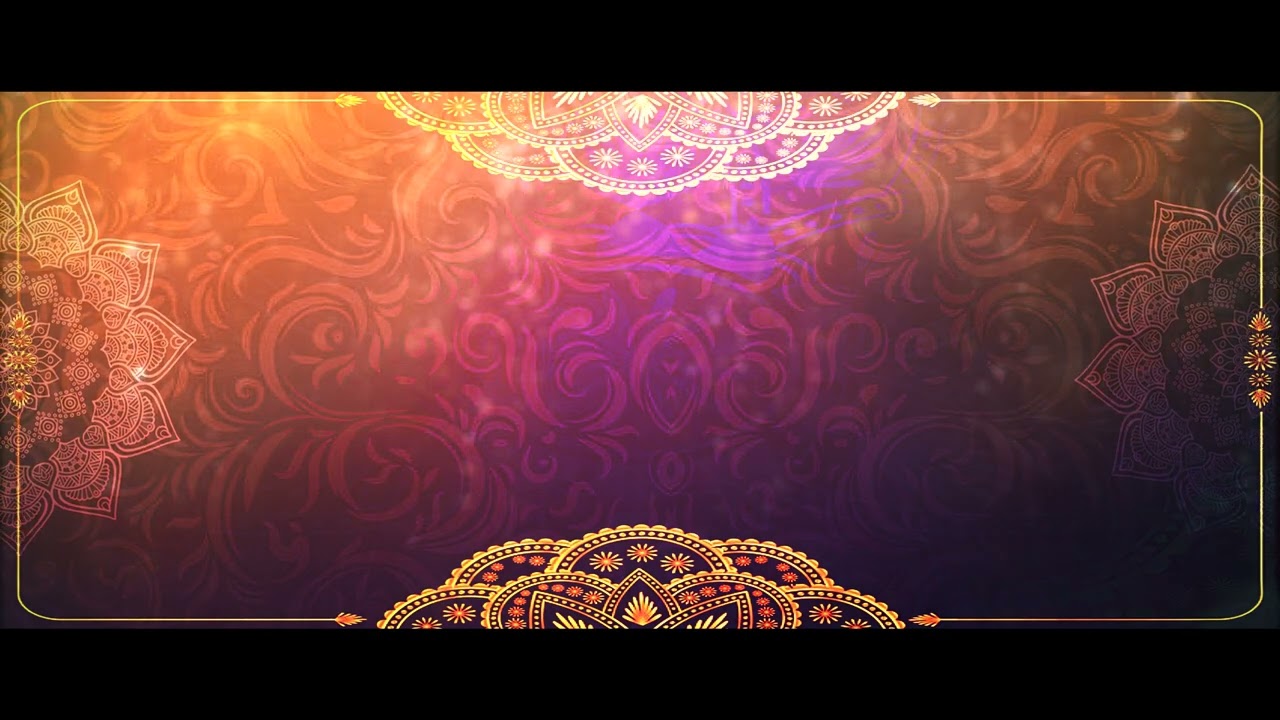 Without text background gold color mandala backgrounds free footage wedding template animation Blank