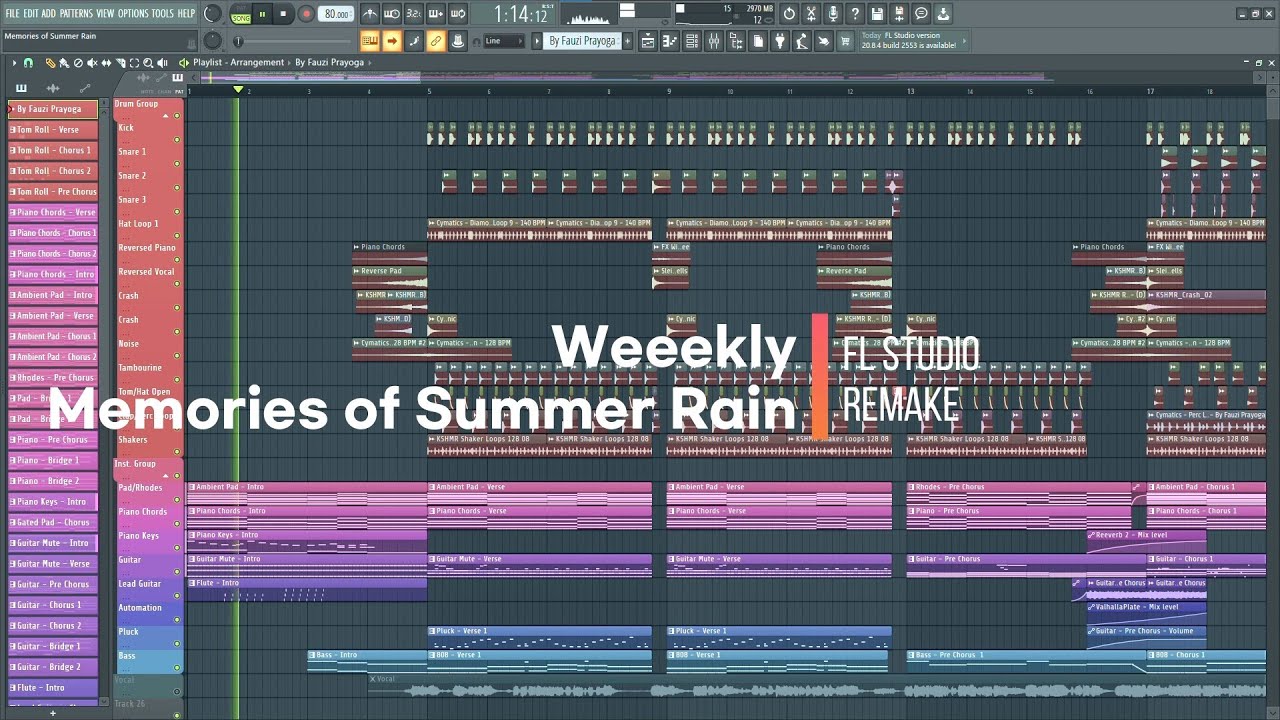 Weeekly (위클리) - Memories of Summer Rain | Instrumental