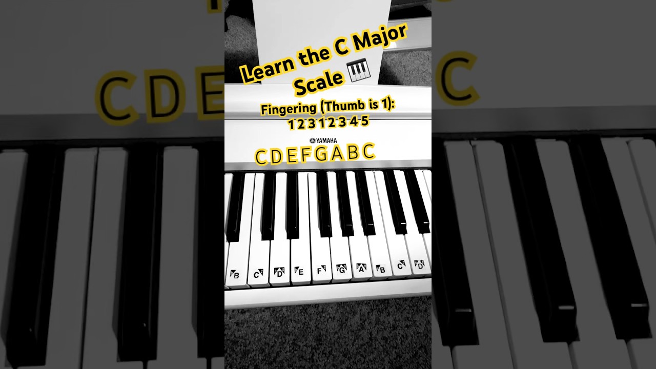 C Major Scale Piano 🎹 Tutorial! 
