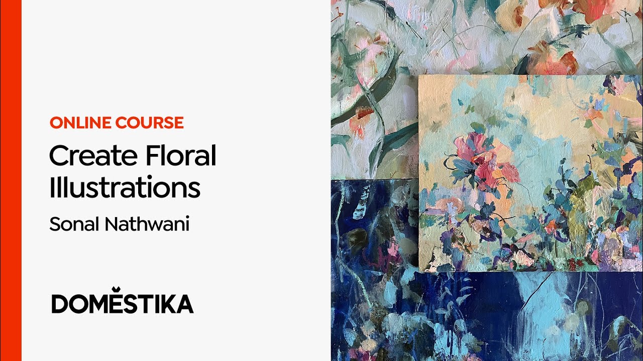 Botanical Illustration of Floral Acrylic Paintings - Course by Sonal Nathwani | Domestika English