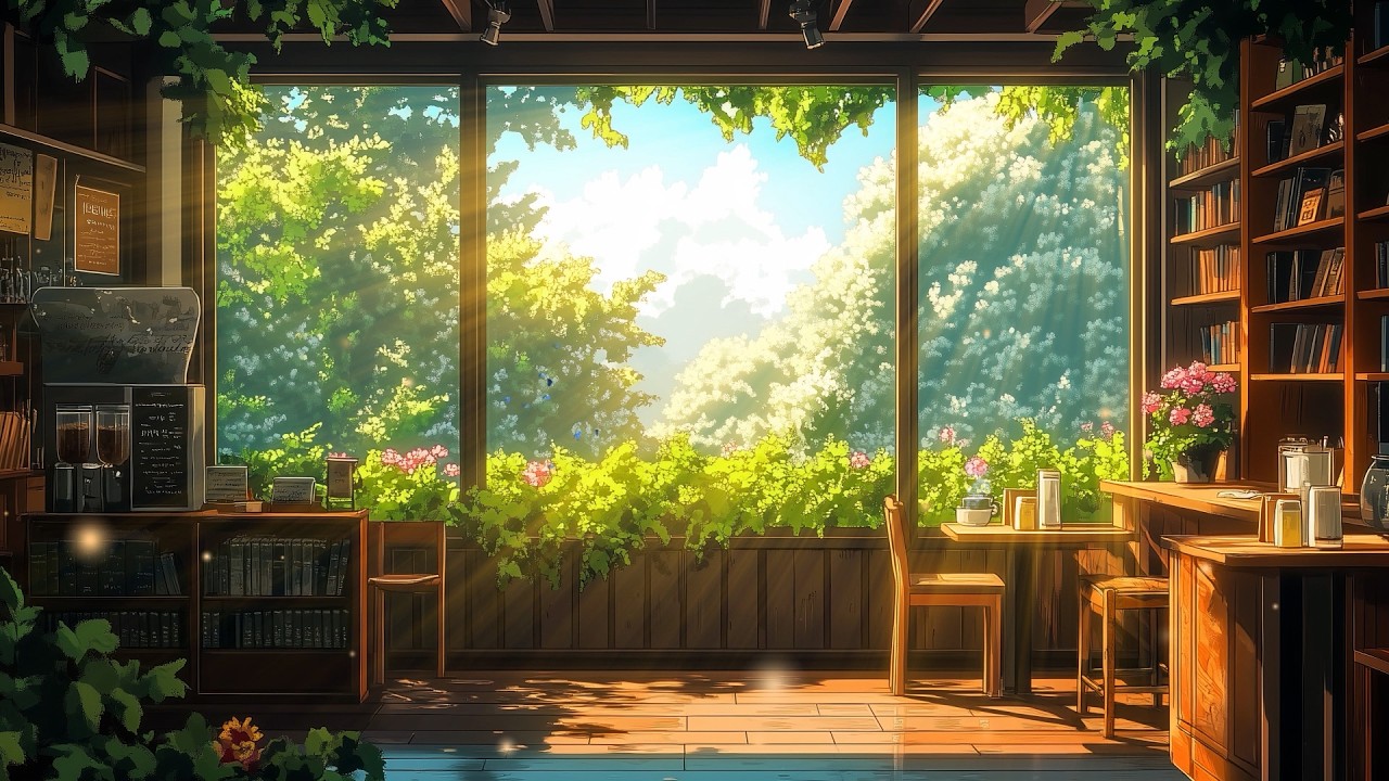 Sunny Lofi Coffee Shop🌞|~ Lofi Coffee ☕ ~ Lofi Hip Hop🎵 ~ Lofi Music🎧 [ Study📖/ Relax🌞/Work ✏️]