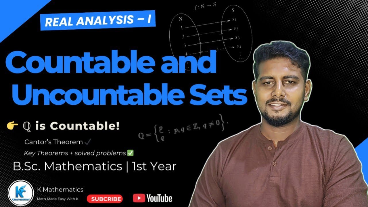 Countable and Uncountable Sets | Cantor’s Theorem | Set Theory | Real Analysis-I | BSc 1st Year
