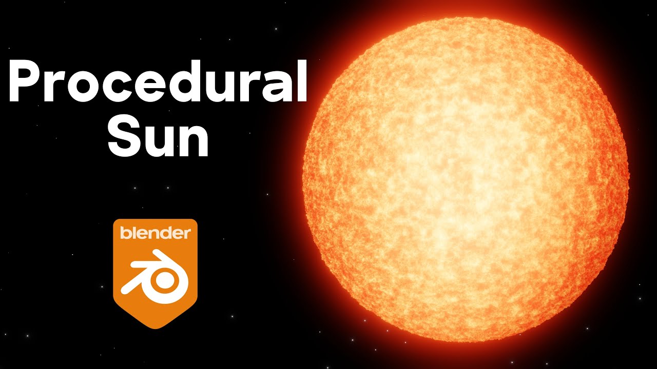 Procedural Sun Material ☀️ (Blender Tutorial)