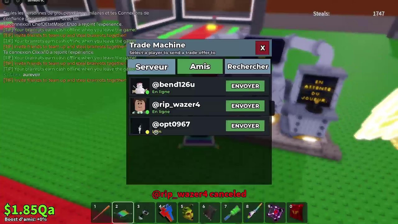 Live roblox steal en public