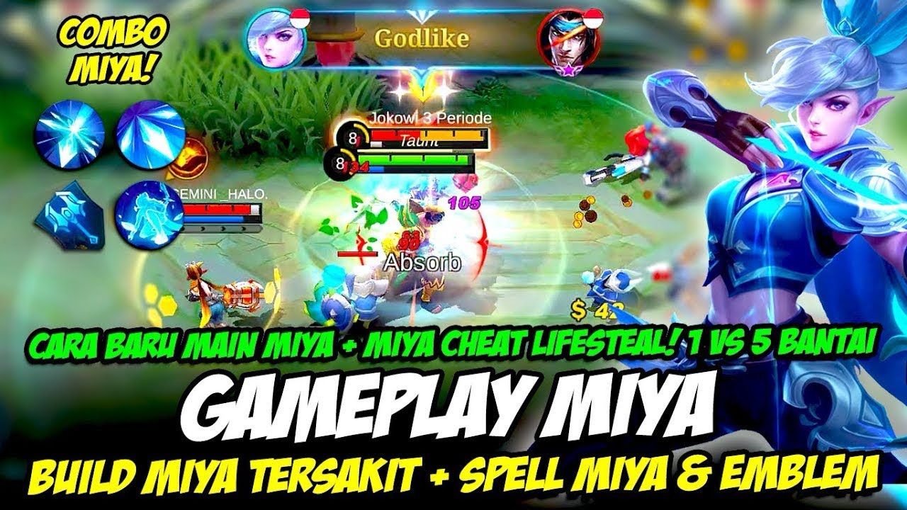 HERO MIYA GAMEPLAY COMBO DENGAN HERO FRANCO!!! - MOBILE LEGENDS 