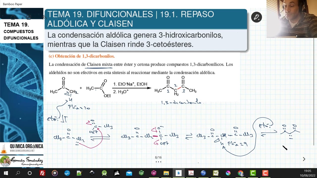 TEMA 19. DIFUNCIONALES | 19.1. FORMACIÓN DE 3-CETOÉSTERES Y 1,3-DICARBONILOS