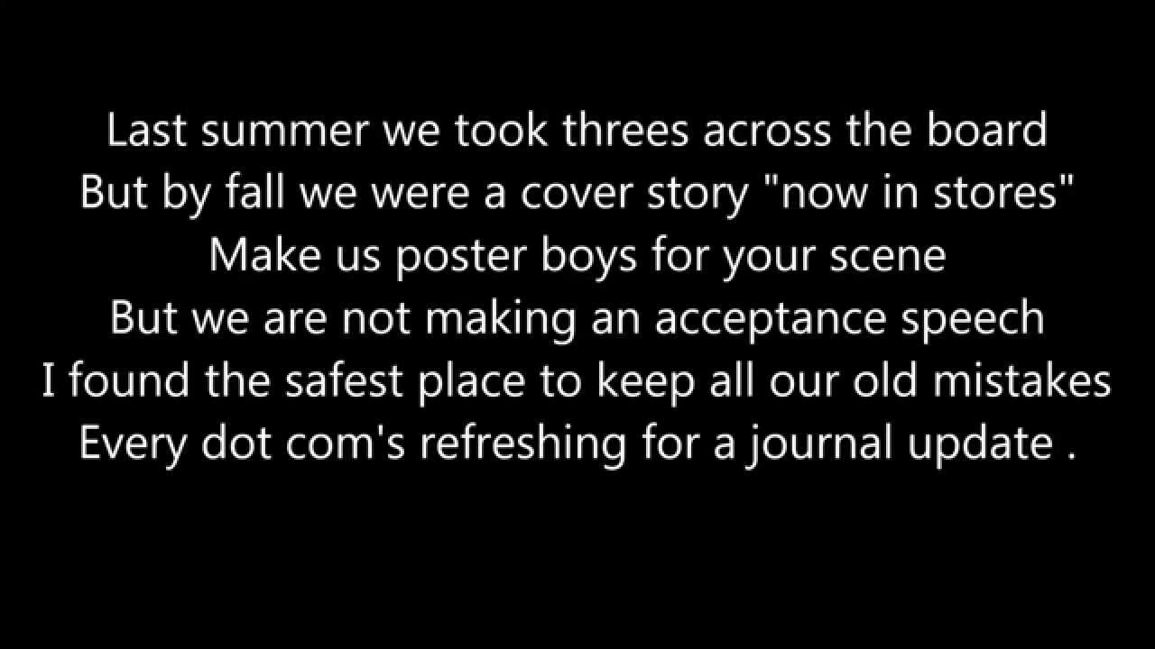 Thriller - Fall Out Boy (LYRICS ON SCREEN)