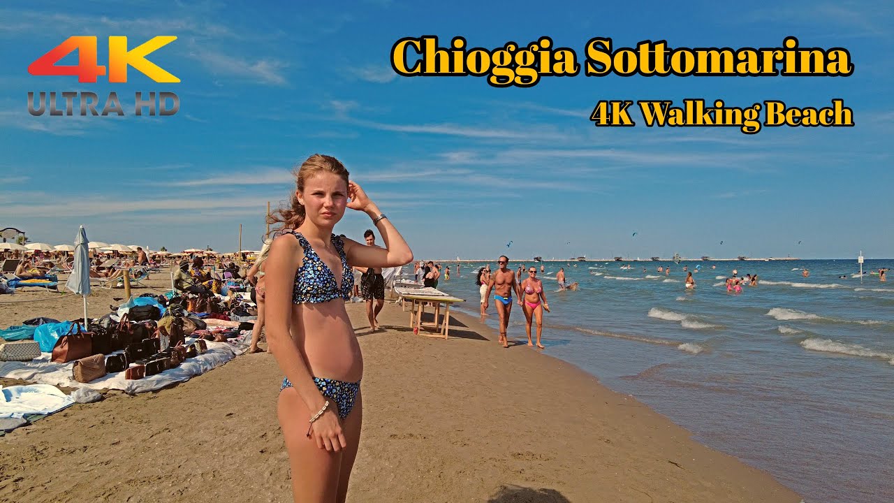 4K Walking Beach Chioggia Sottomarina