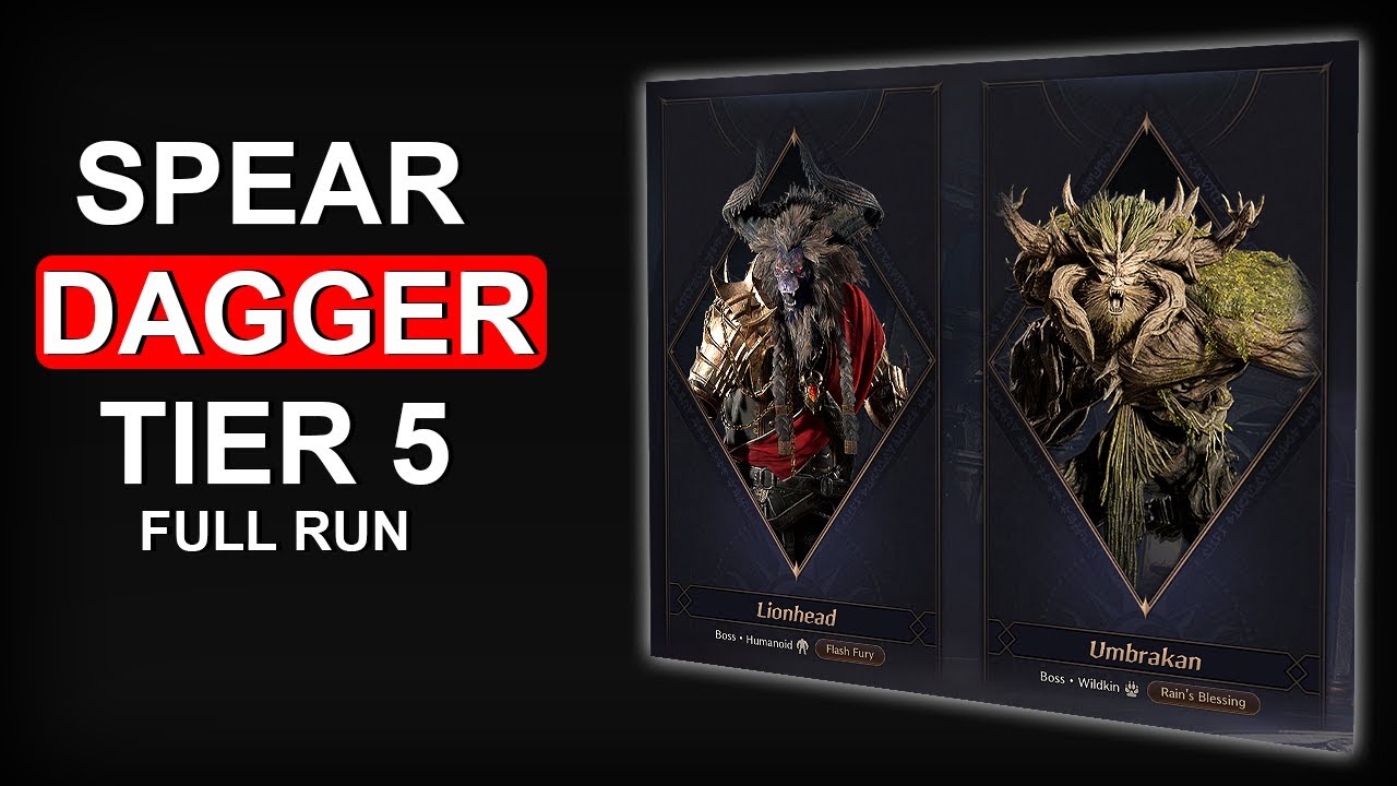 Immortal Spear Dagger Tier 5 Hall Of Illusion Full Run