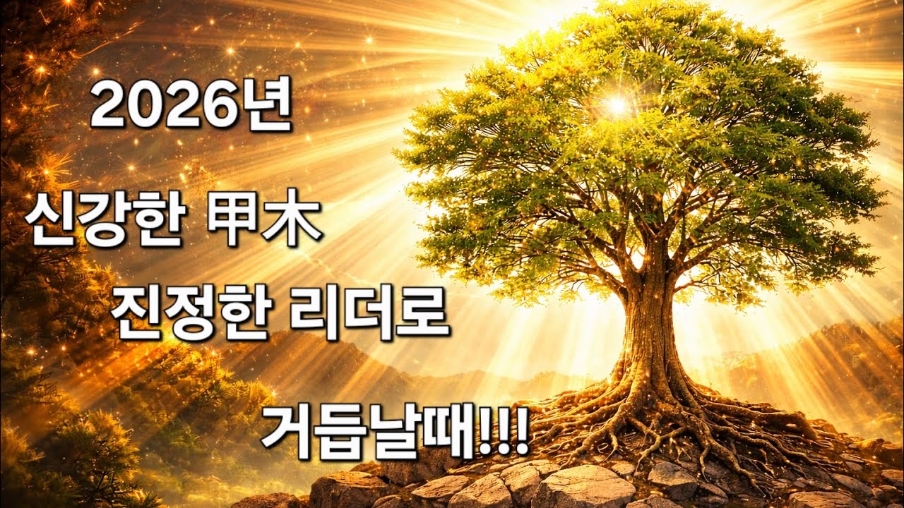 주어진 힘을  재능과 능력으로 보여주는 甲木