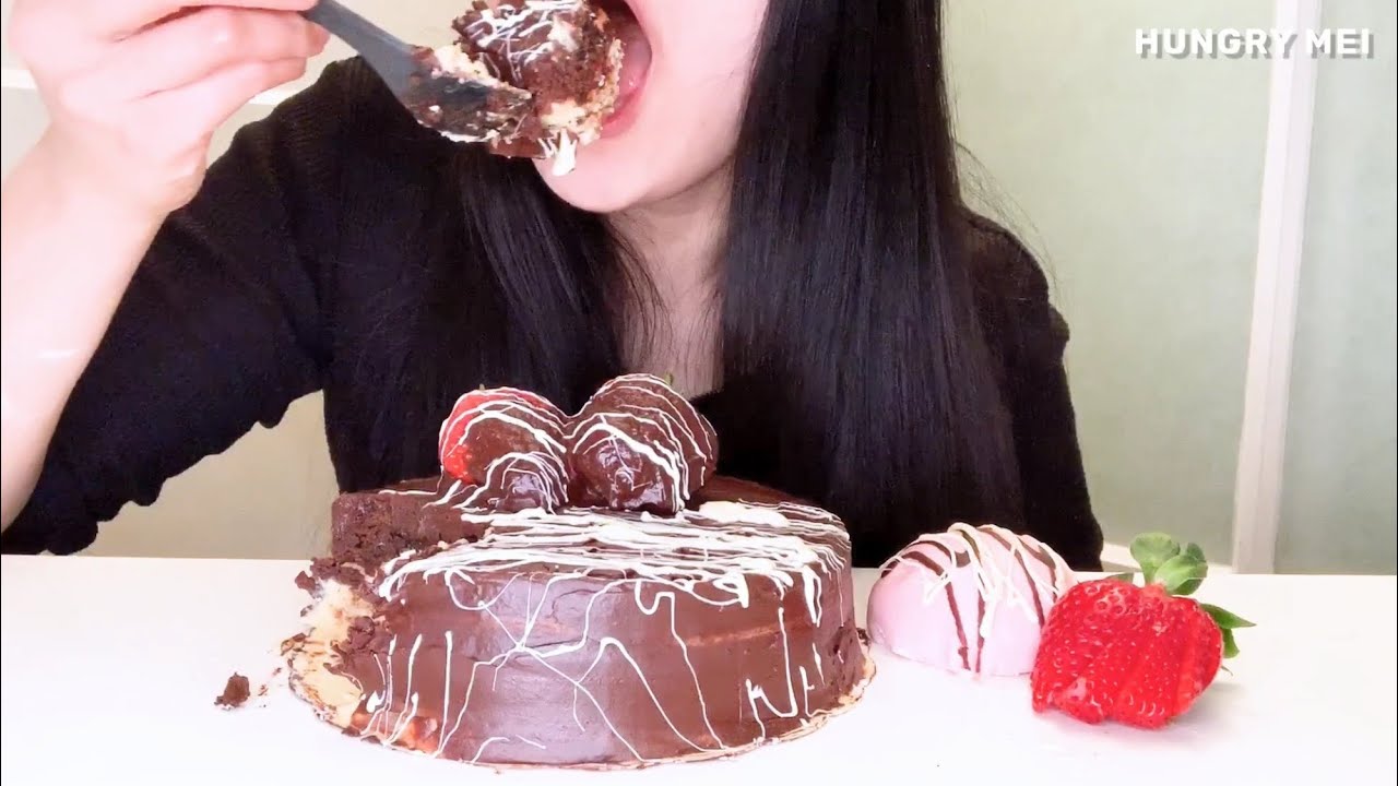 [MUKBANG] ALMOND GOOEY CHOCOLATE CAKE ~ IKEA ~ PRINCESS CAKE