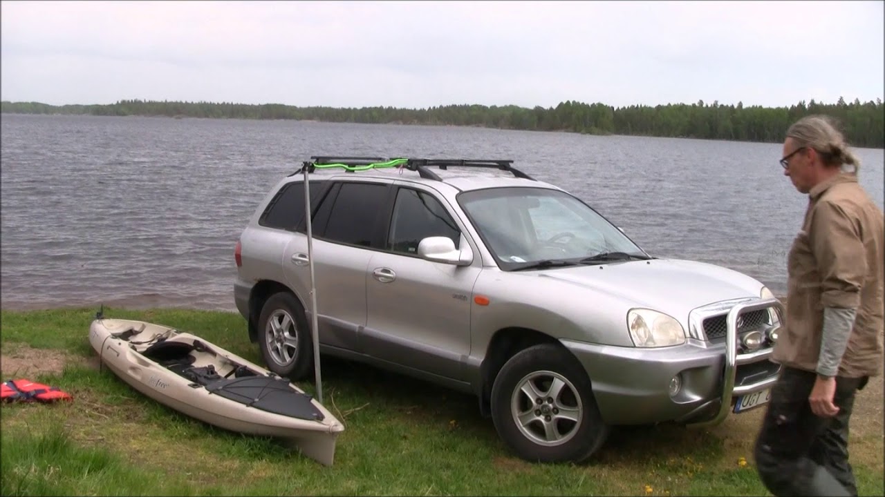 Fiskekajak, Feel free, lastas på biltak