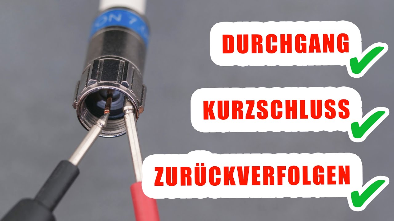Koaxialkabel pr&uuml;fen mit Multimeter (auch im Bestand) | inkl. Trick zum Antennenkabel identifizieren