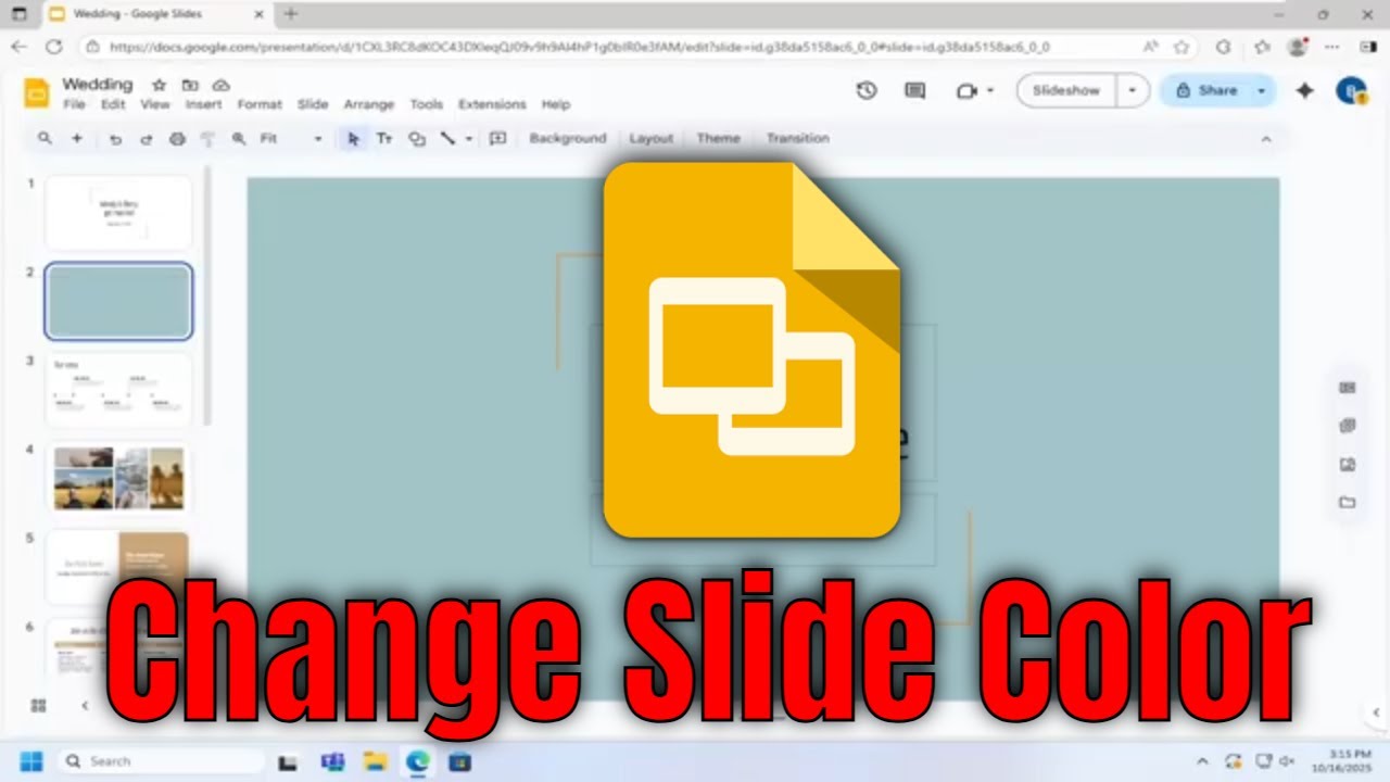 Как изменить цвет фона слайда в презентации Google Slide [Руководство]