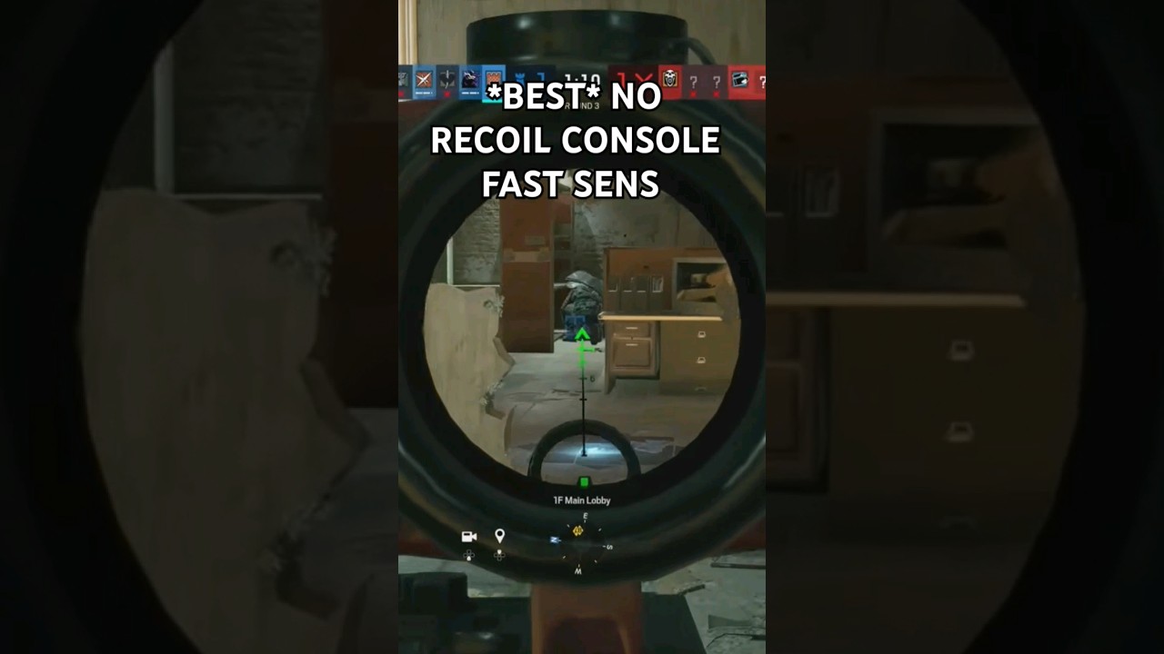 *BEST* NO RECOIL FAST SENS ON CONSOLE... #Shorts #rainbowsixsiege #r6siege #bestcontrollersettings