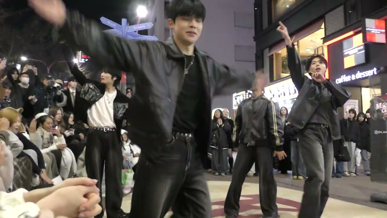 260215 Korean kpop performance team M_OCEAN (모션) - What's Happening? (B1A4) Hongdae Busking