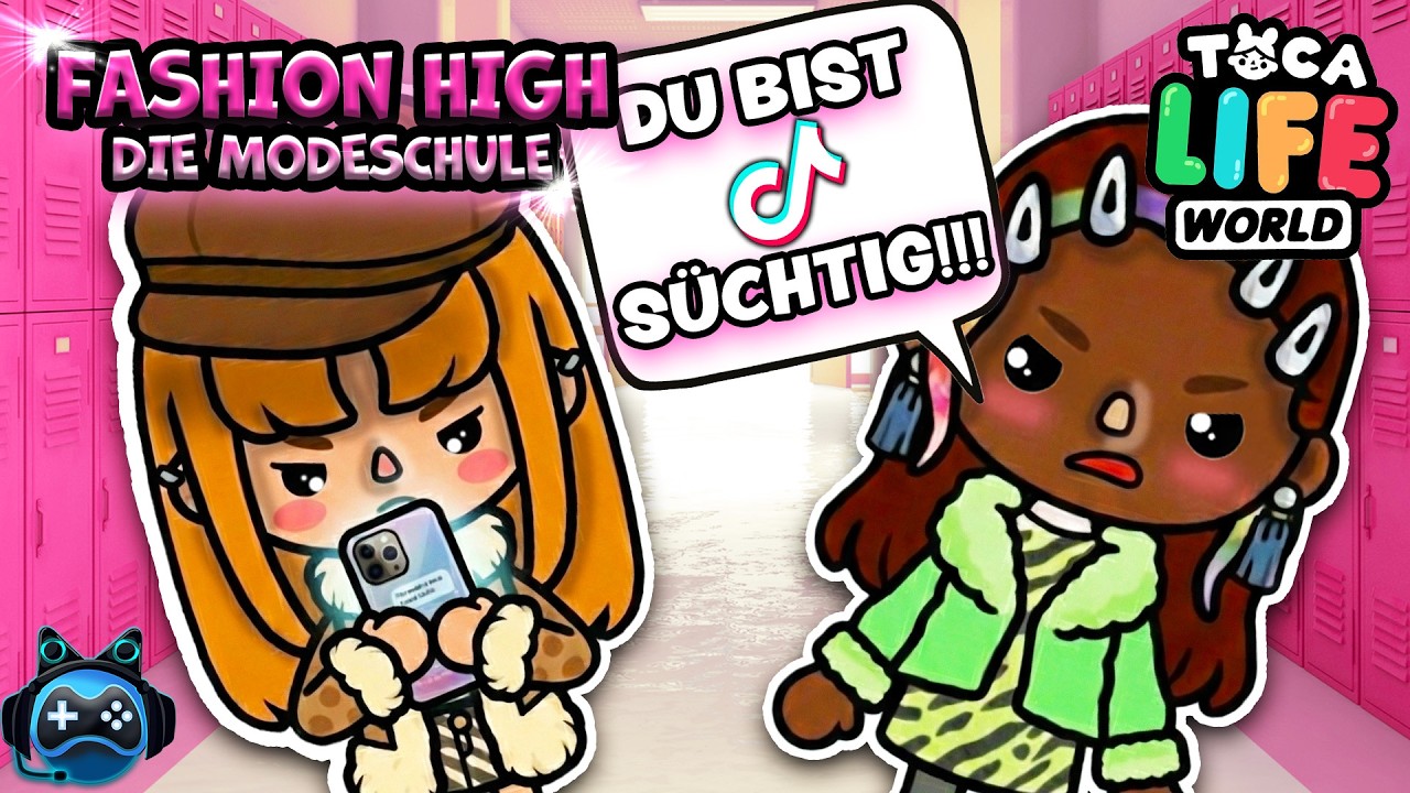 AMANDA IST TIK TOK SÜCHTIG📱😥 FASHION HIGH - DIE MODESCHULE 👗🏫 Toca Boca Story Deutsch