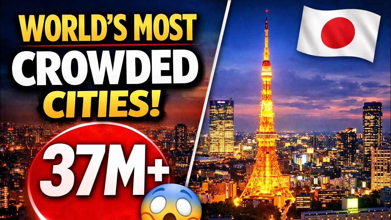 World’s Most Crowded Cities | Tokyo, Delhi, Shanghai Explained#MostPopulatedCities#WorldPopulation