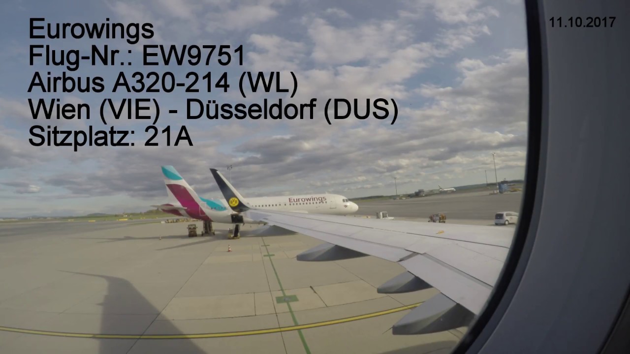 Eurowings A320  Wien nach Düsseldorf