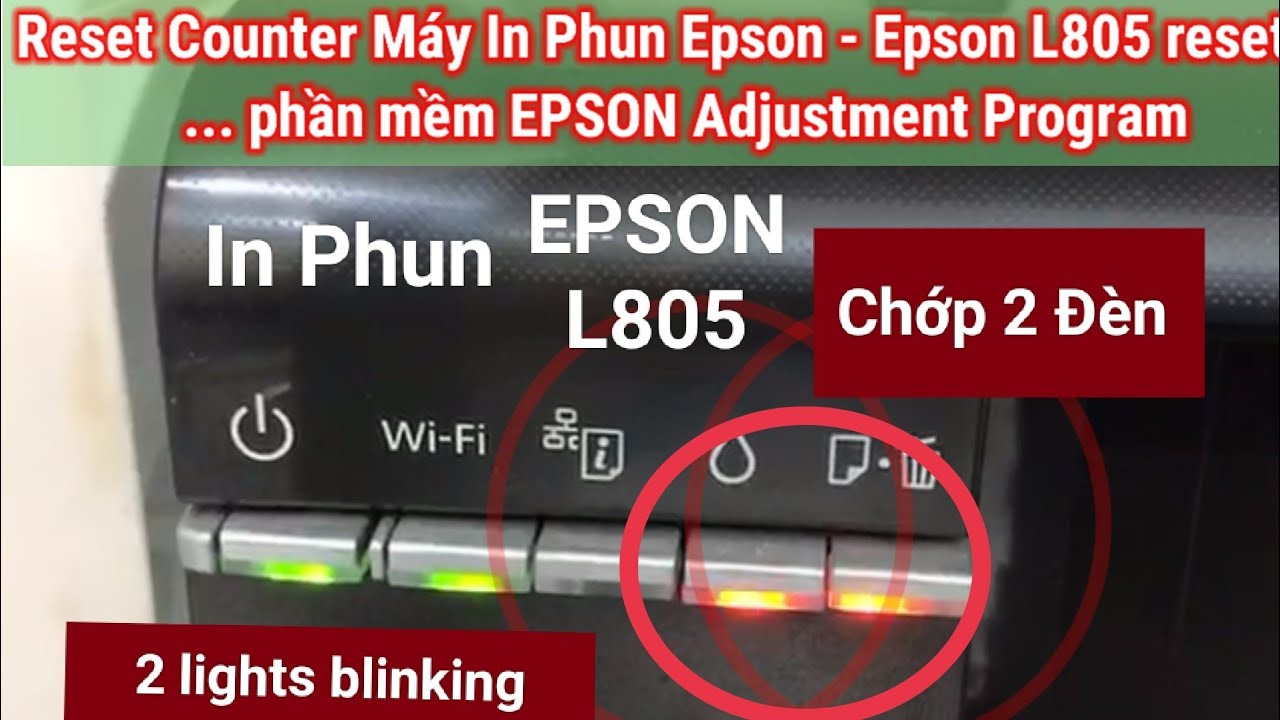 Что делать, если на струйном принтере Epson постоянно мигают 2 красных индикатора - Epson L805