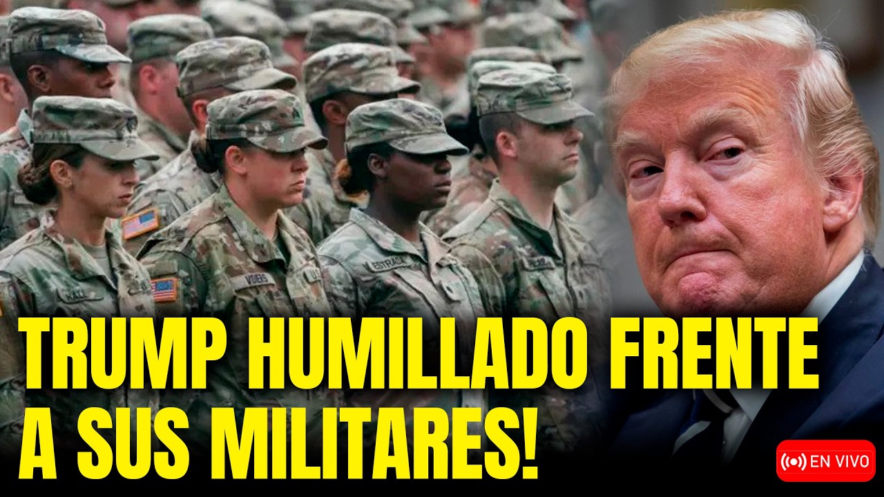 🚨CAOS TOTAL!  TRUMP QUEDA EN RIDÍCULO FRENTE A SUS PROPIOS MILITARES!