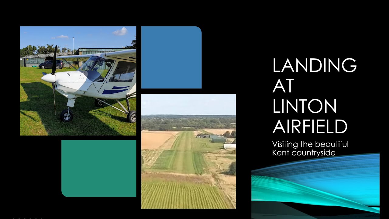 Approach and landing at Linton Airfield in a C42 microlight