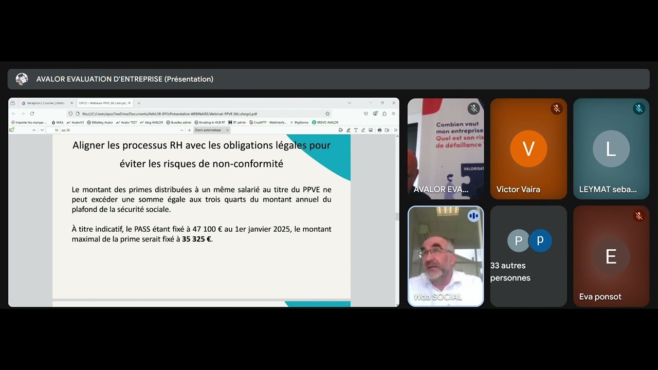 Webinaire – Plan de Partage de la Valeur d’Entreprise (PPVE) : volet social et RH