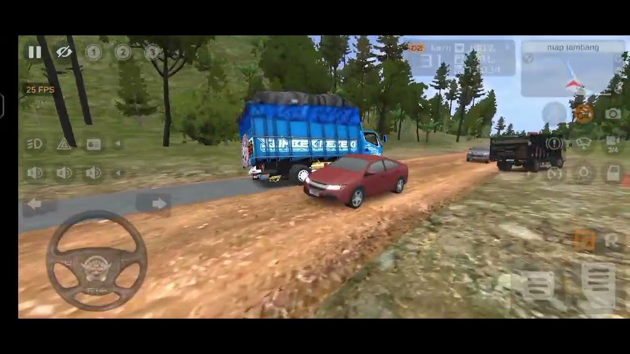 TRUK MUAT CABE MELEWATI JALAN PEGUNUNGAN YANG SANGAT EXTRIME!!!||bus simulator Indonesia