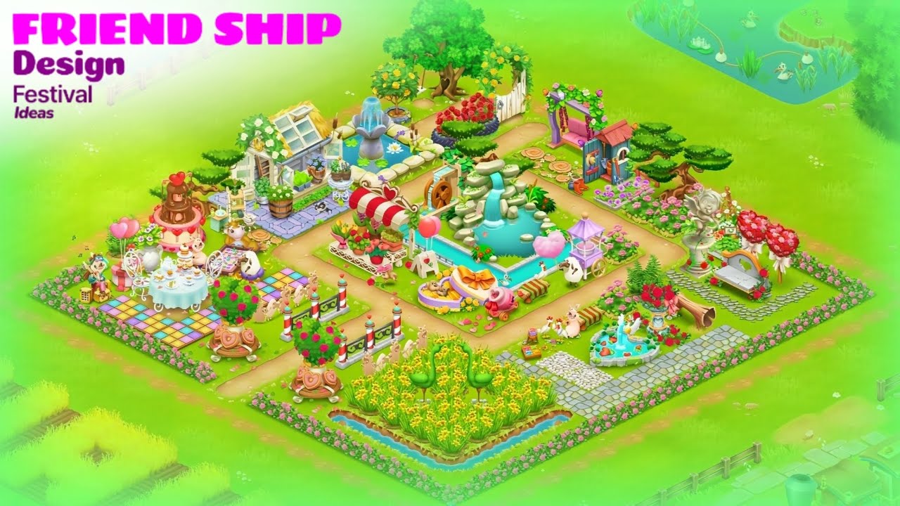 Friend Ship design Festival ideas in Hay Day #hayday 