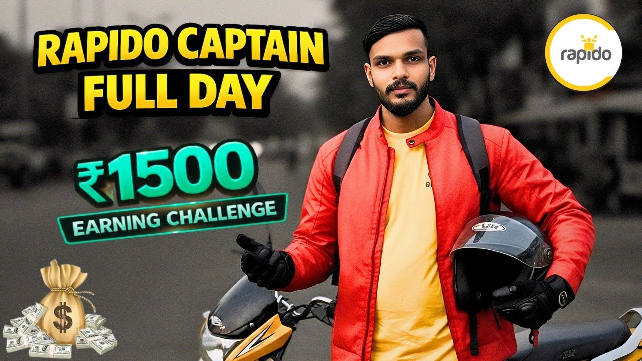 Rapido Captain | 1दिन में 1500 कमानें का चैलेंज | क्या चैलेंज पूरा हुआ यां नहीं 🤔 |