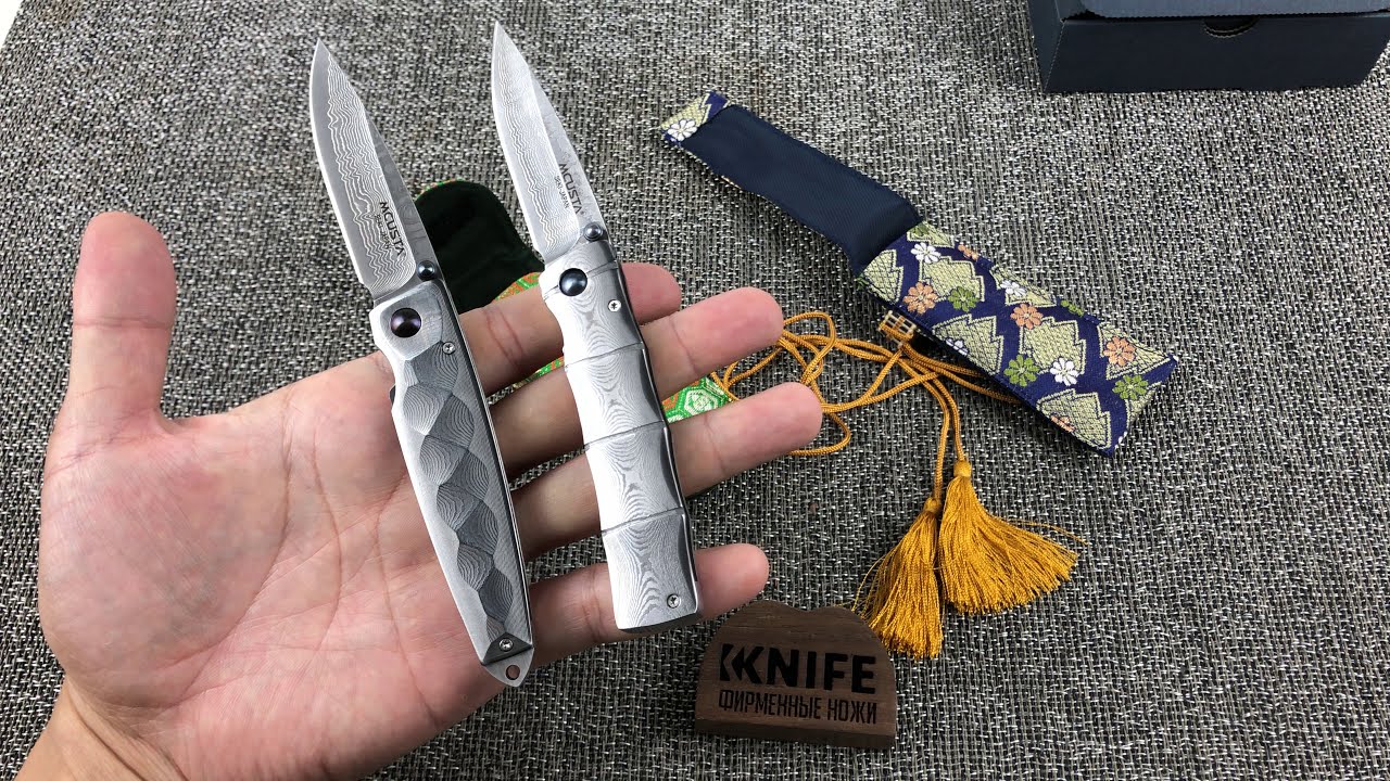 Нож Mcusta Take Classic Damascus MC-0033D и Нож Mcusta Tsuchi Classic VG-10 / Damascus MC-0034D