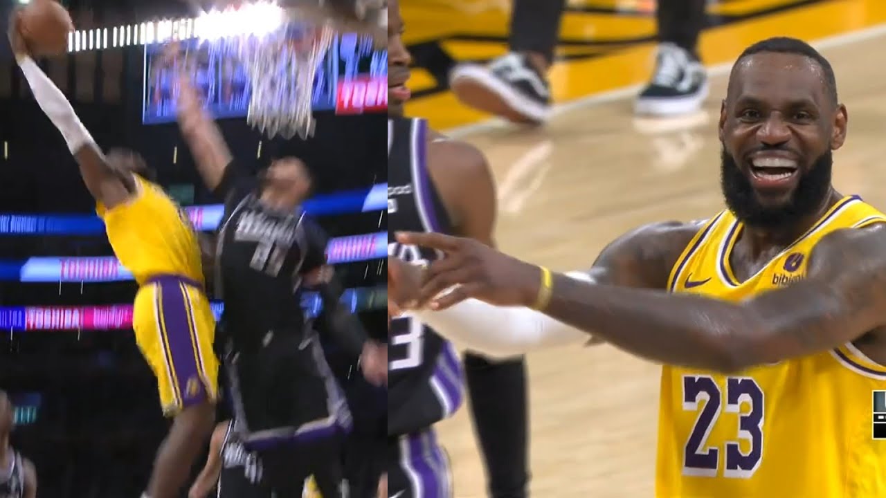 LeBron James filthiest poster dunk on Alex Len and laughs at him 😭
