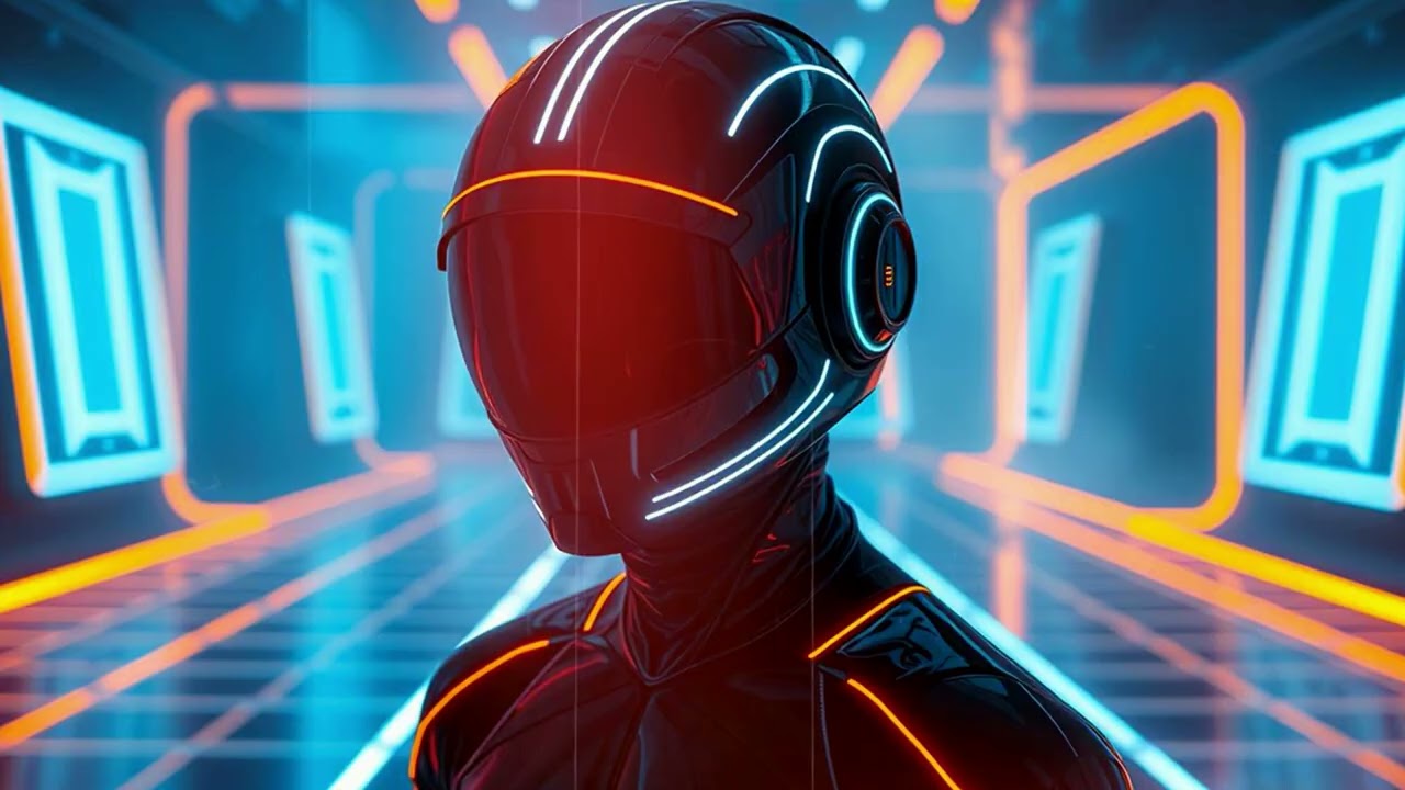 Cyberpunk techno focus // late-night focus 🌧️