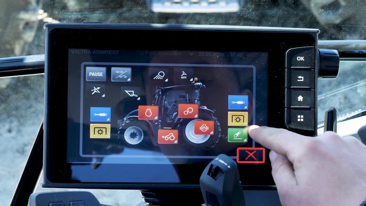 Valtra G135 Versu: SmartTouch-Terminal