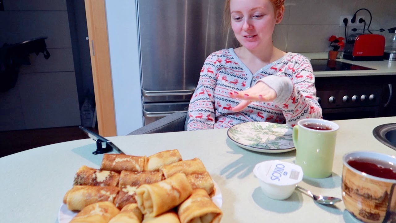VLOG: НАГОТОВИЛА МУЖУ БЛИНОВ! 17.12.17
