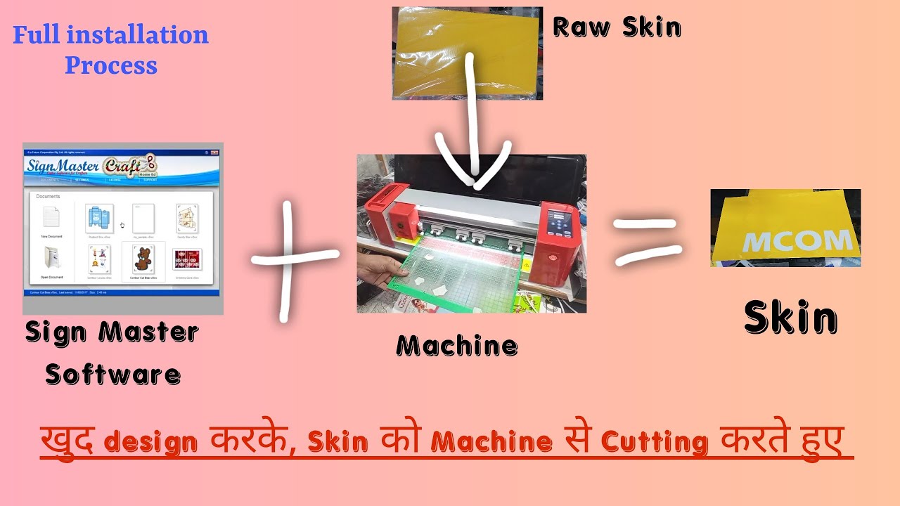 Sign Master Software Complete Guide | How to Design and Cut from Machine| Installation to Cutting |