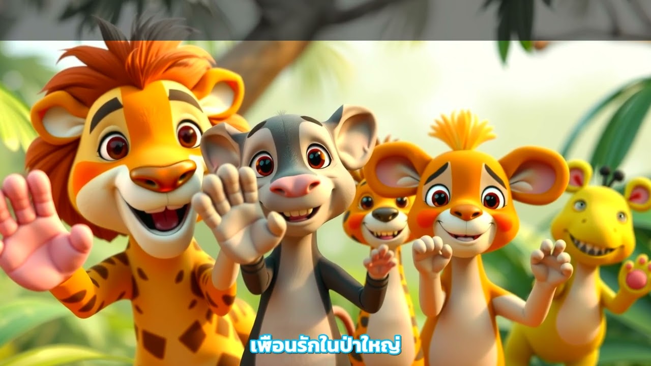 เพื่อนรักในป่าใหญ่ | เพลงสอนเด็ก 🎵