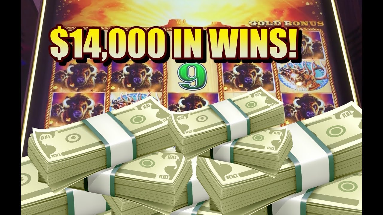MASSIVE JACKPOT HANDPAYS: BUFFALO GOLD SLOT MACHINE