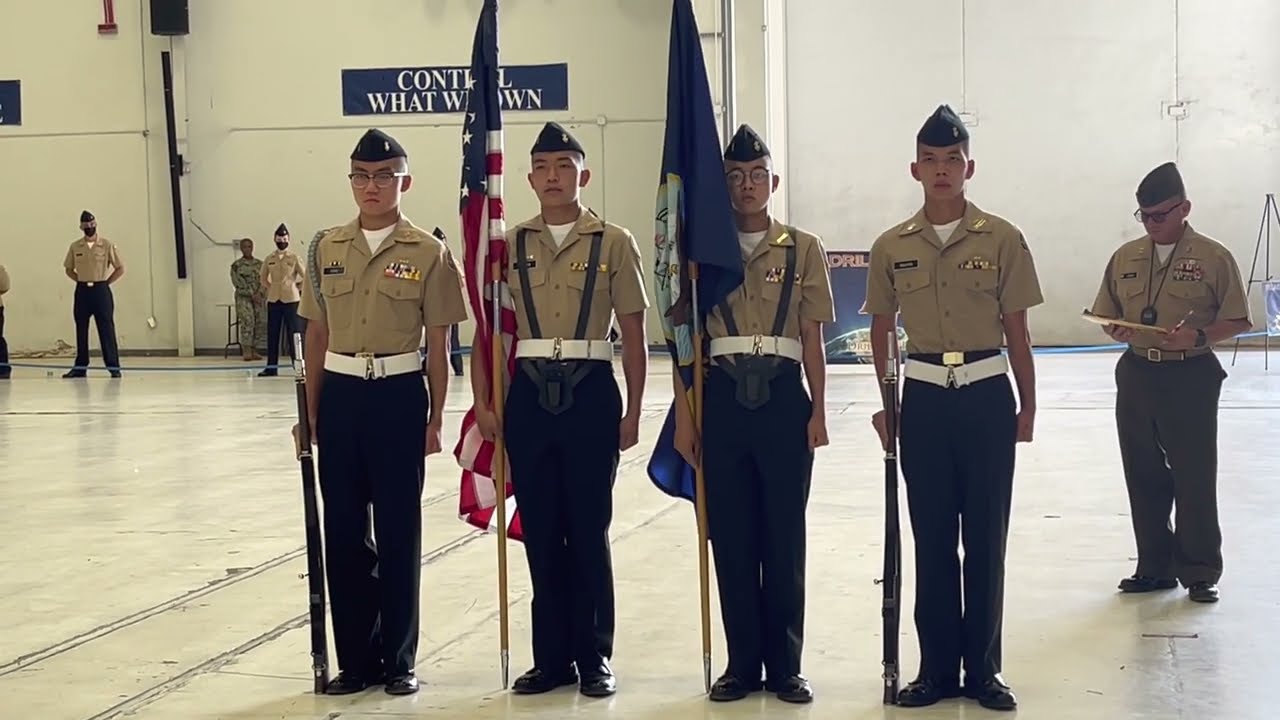 Colour Guard at the 2022 NJROTC National Academic, Athletic, and Drill Competition