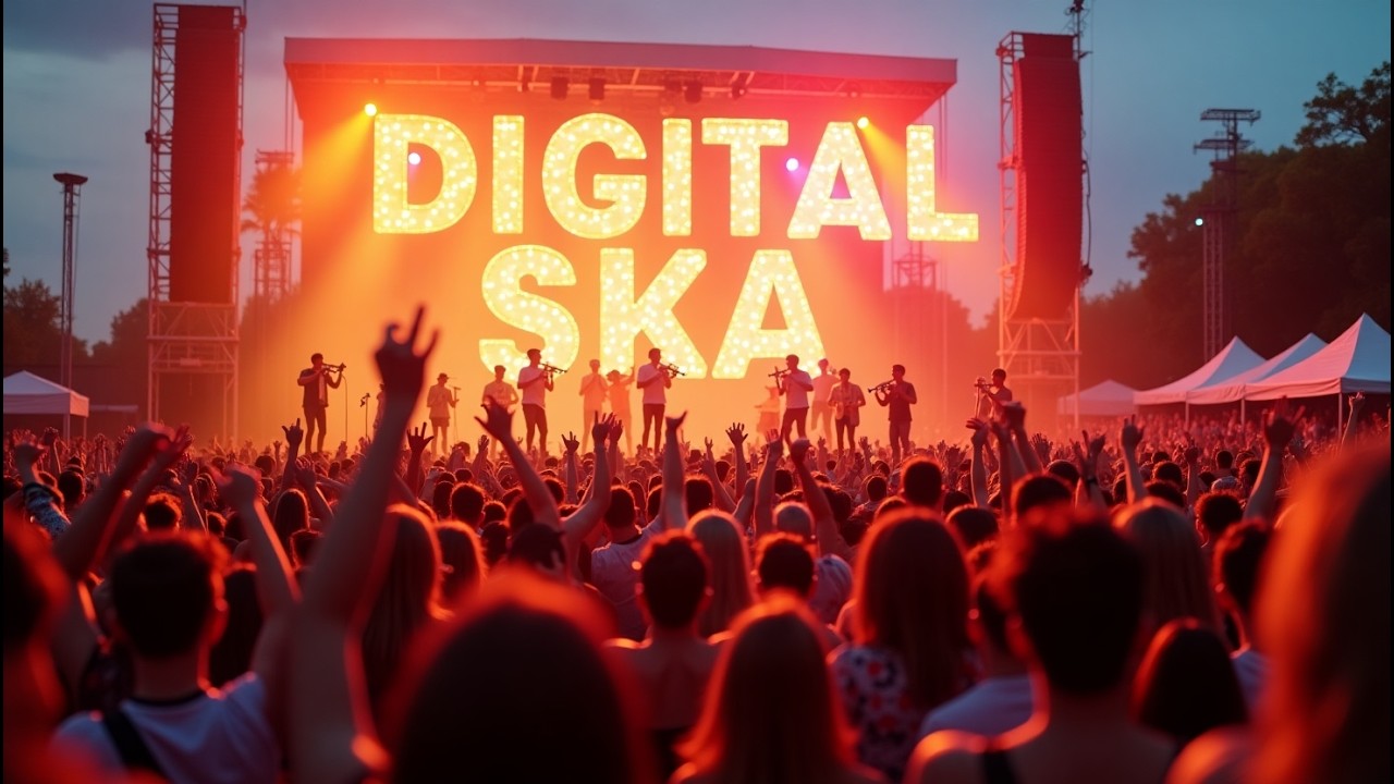 DIGITAL SKA: The Ultimate AI-Generated Ska Summer Concert - Experimental Music Video 2025
