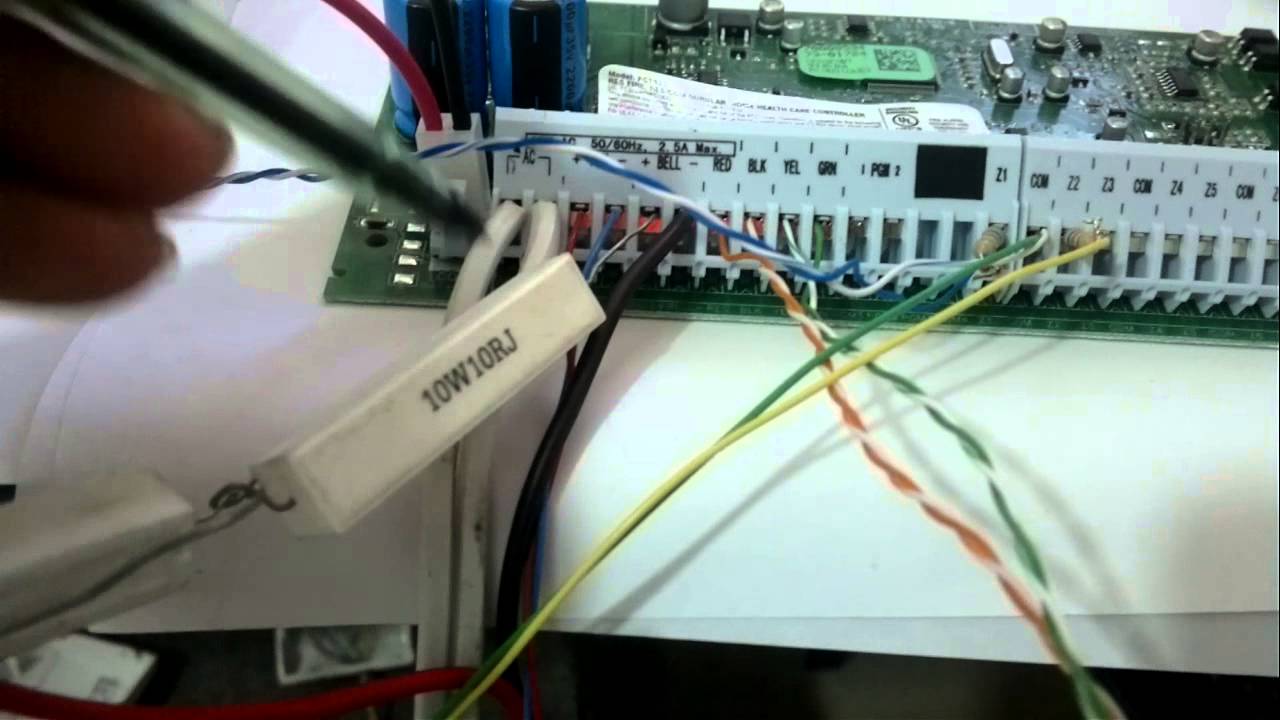 conexión kit alarma DSC. parte 1