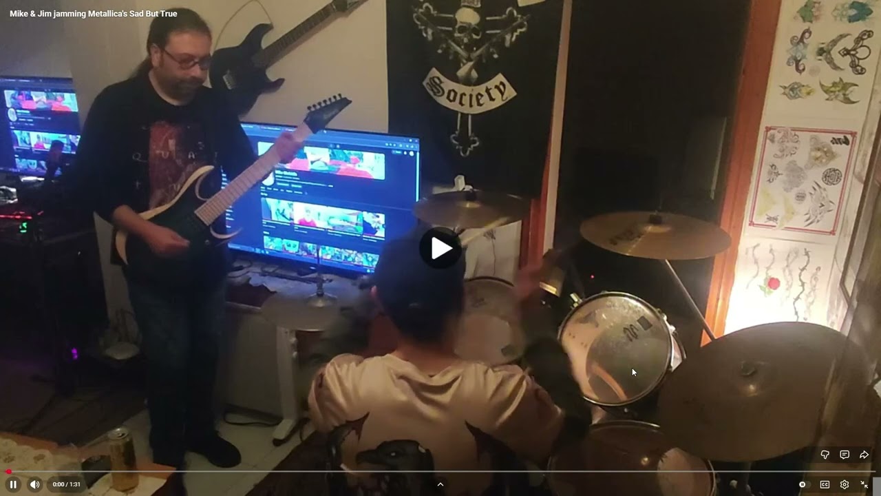 Mike & Jim playing Metallica - Sad But True