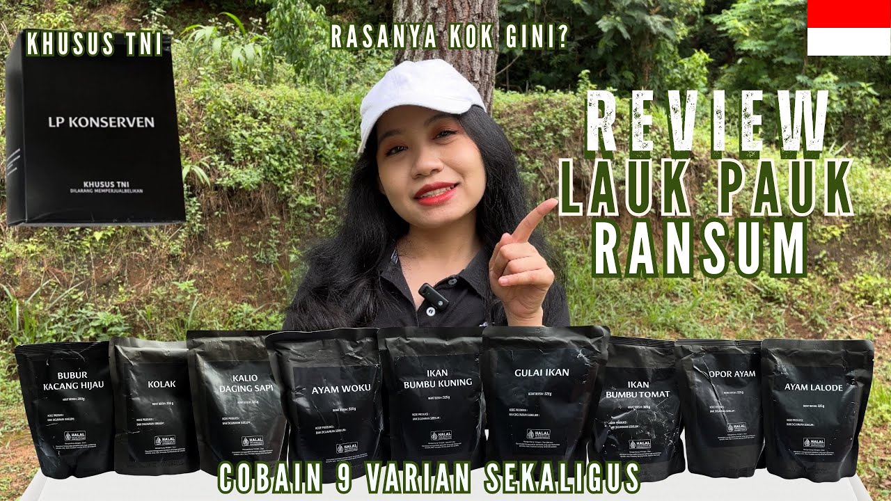 REVIEW LP KONSERVEN LAUK PAUK TENTARA INDONESIA  | MUKBANG MEAL READY TO EAT TNI | Nainai Review