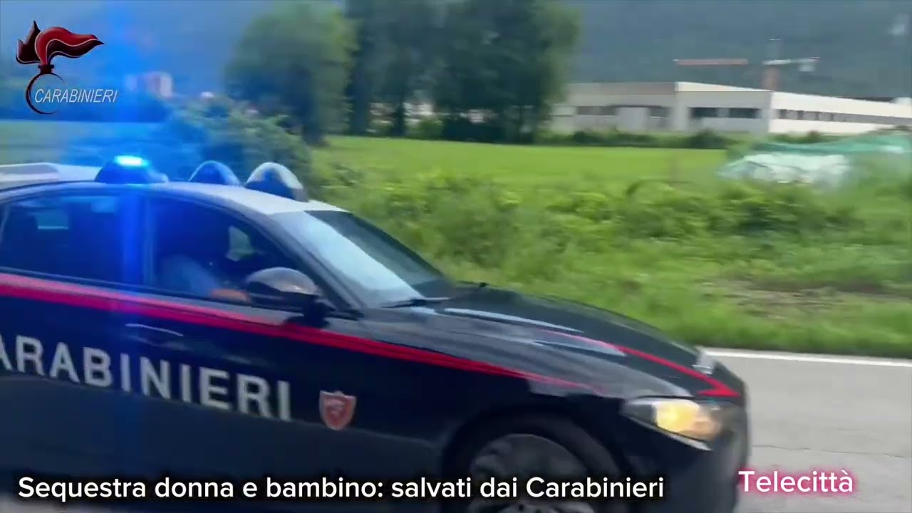 Sequestra una donna e il suo bambino:  salvati dei Carabinieri, mattina di terrore