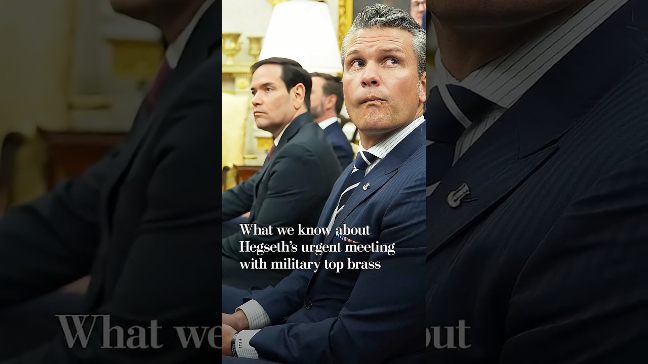 Hegseth's urgent meeting with military top brass