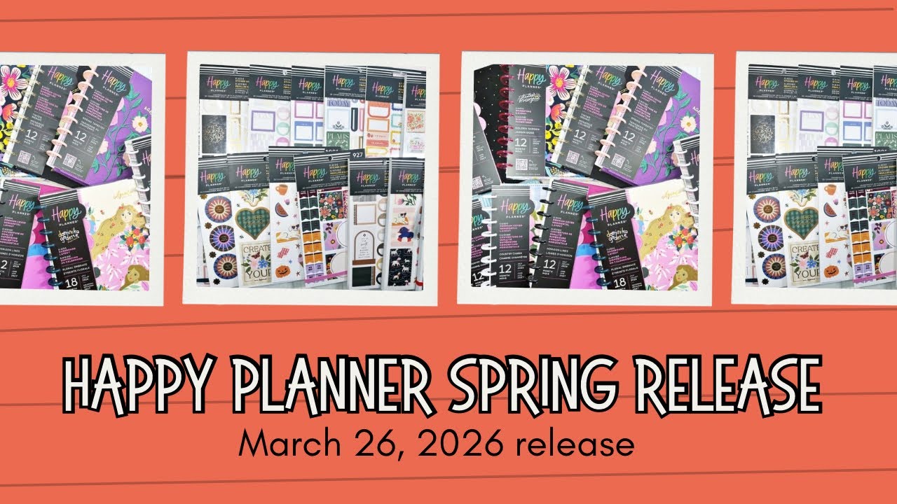 Распаковка и предварительный обзор весеннего ежедневника Happy Planner