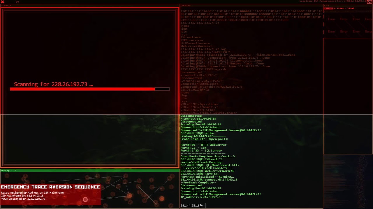 HACKNET: Trace Aversion Sequence