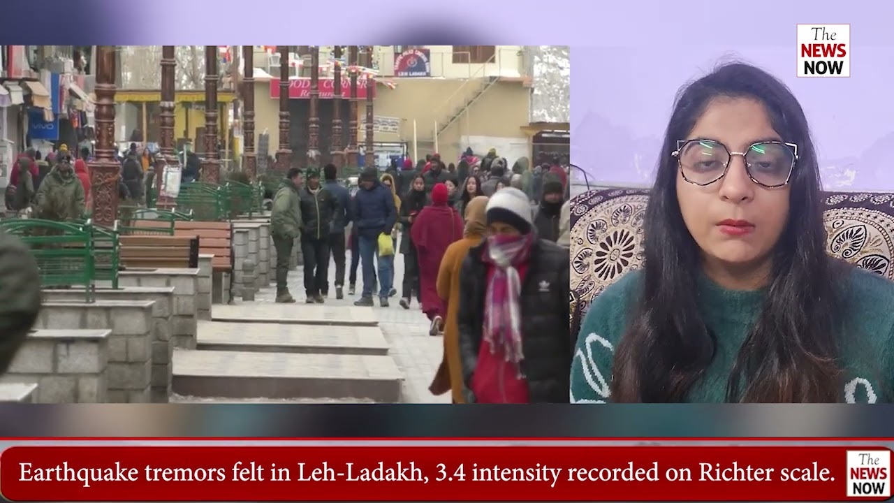 Earthquake tremors felt in Leh-Ladakh, 3.4 intensity recorded on Richter scale.