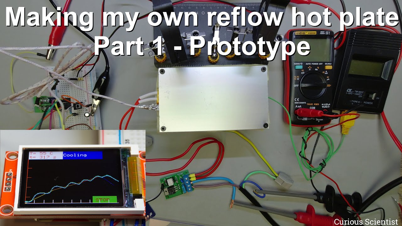 Making my own reflow hot plate - Part 1 - Prototype